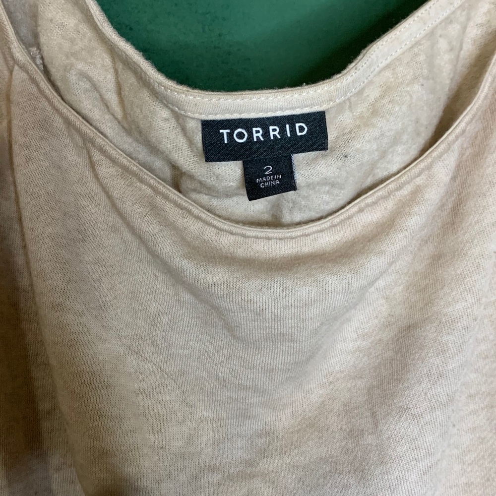 Torrid Off shoulder long sleeve shirt